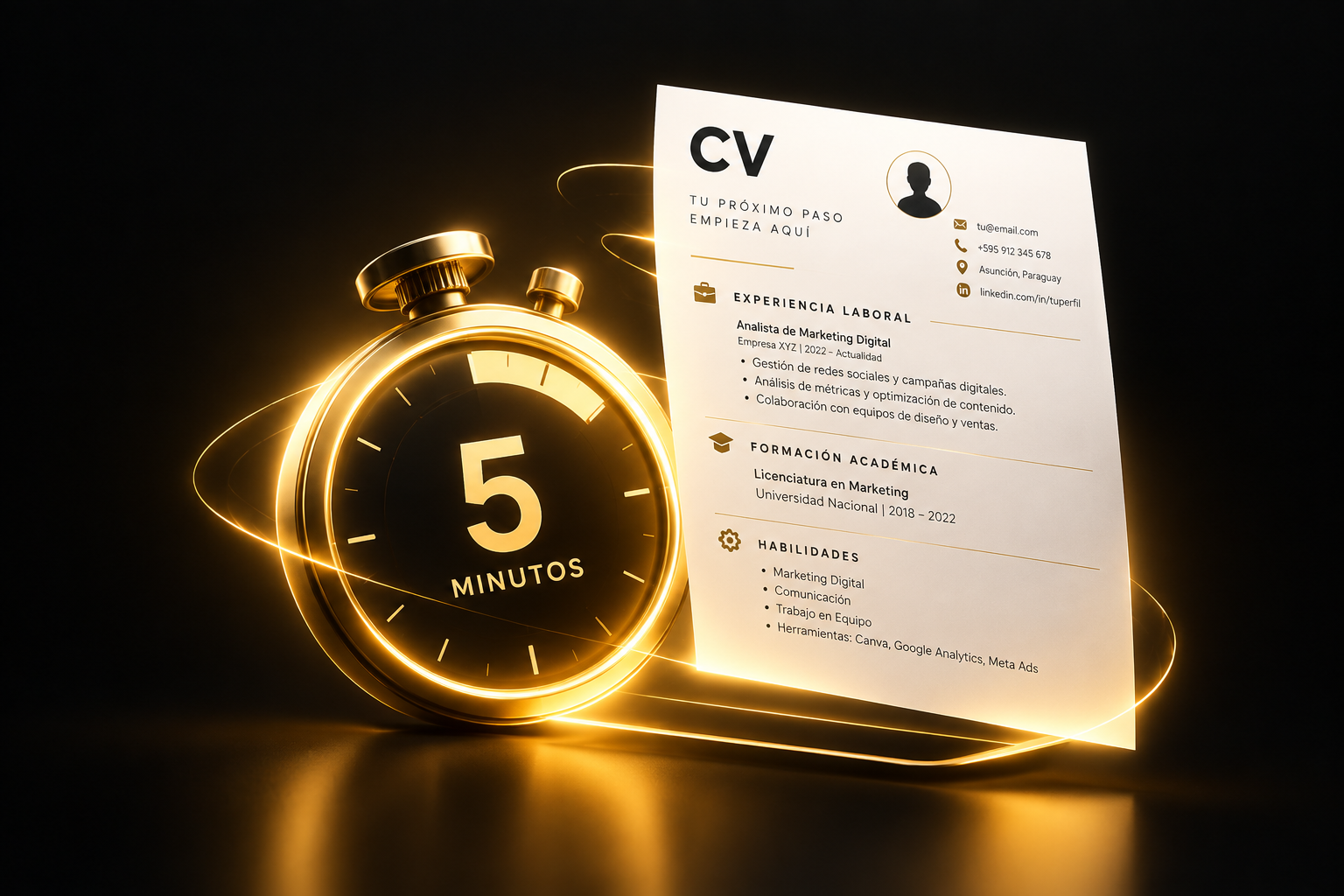 Cómo crear un CV profesional en Paraguay sin experiencia previa (guía 2026)